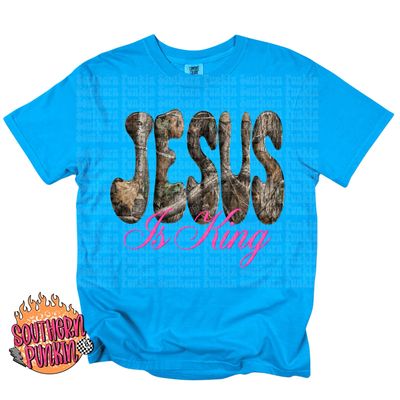 Camo Jesus Is King Shirt