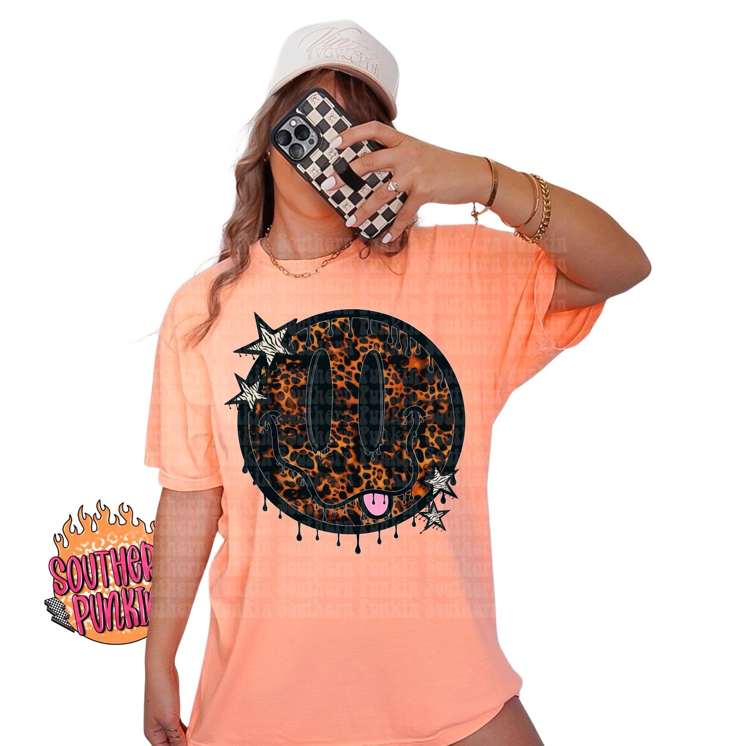 Dark Cheetah Smiley Shirt