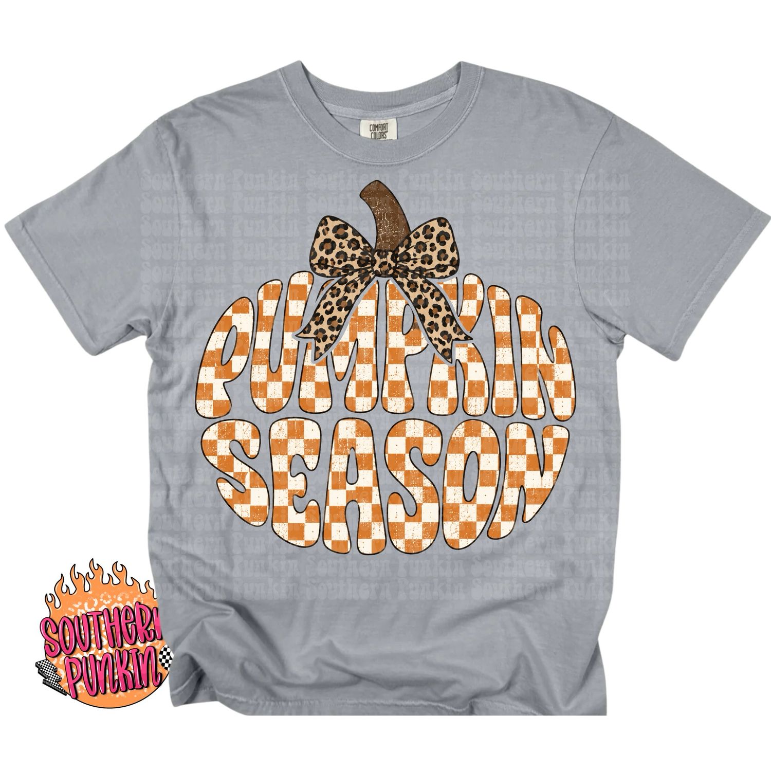Pumpkin Season Checkered