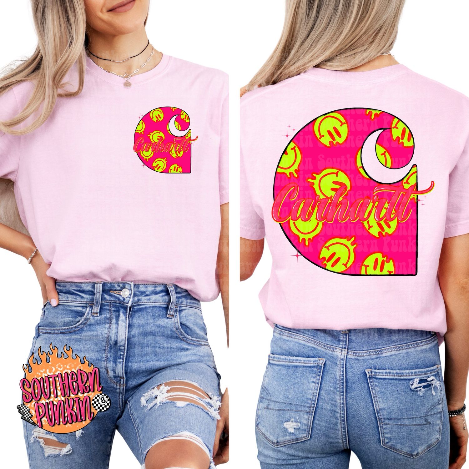 Pink Smiley Carhartt