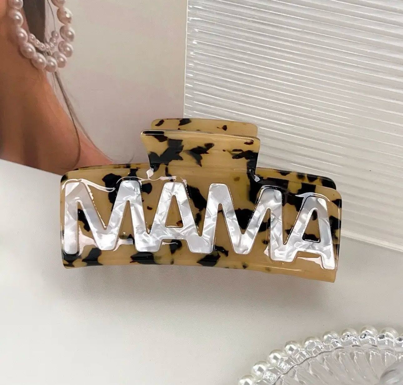 Cheetah Mama Hair Clip