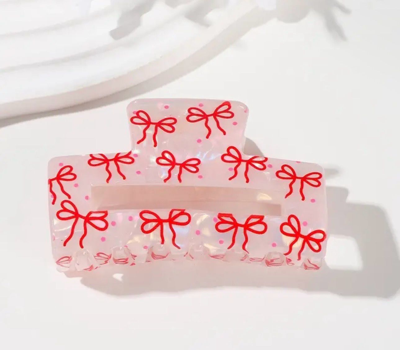 Red Bows Hair Clip