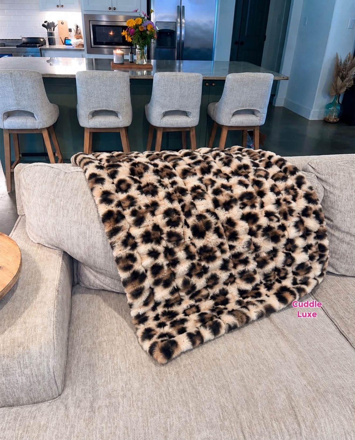 PRE ORDER leopard Cuddle Luxe Blanket