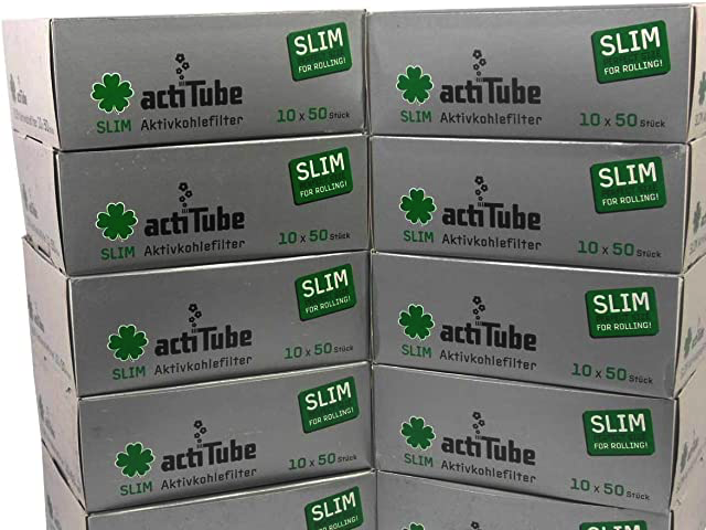 ACTITUBE Aktivkohlefilter 7mm - 50er Box