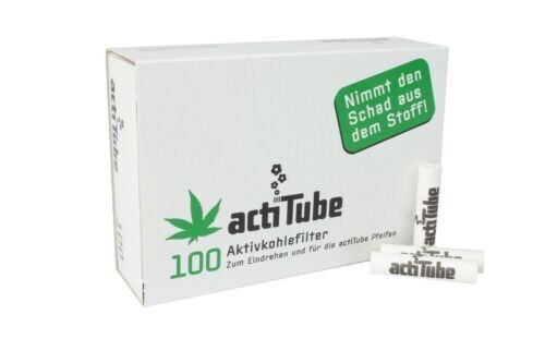 actiTube Aktivkohlefilter 8mm Inhalt 100 Filter - Cigarette Filters -  Cigarette Accessories - Products