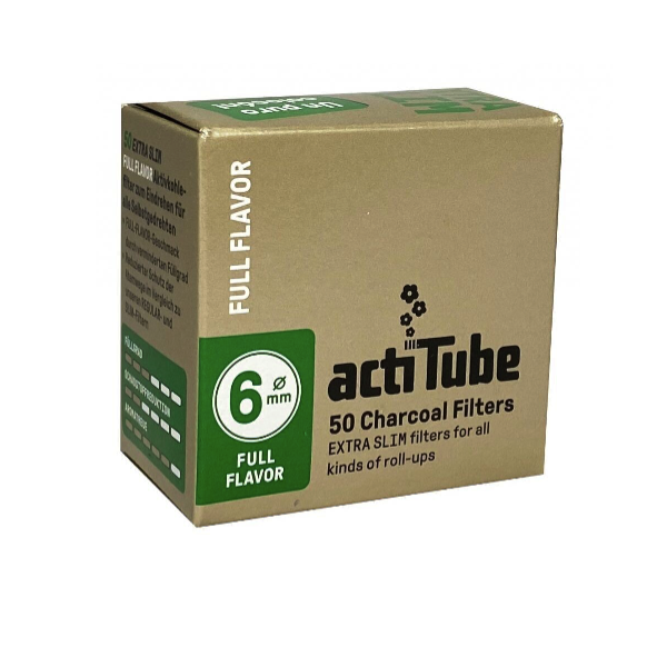 ActiTube EXTRA SLIM Full Flavor - 6 mm carbon filters 10 pcs.