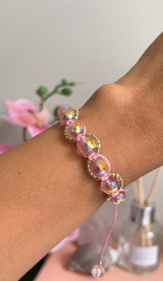 Pulsera con cuentas de cristal
