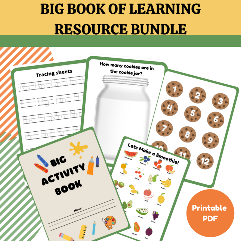40+ page Big Book of Learning Resource Bundle
