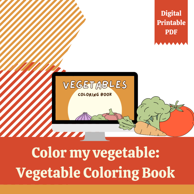 Color my Vegetables: Vegetable Coloring Book *FREE*