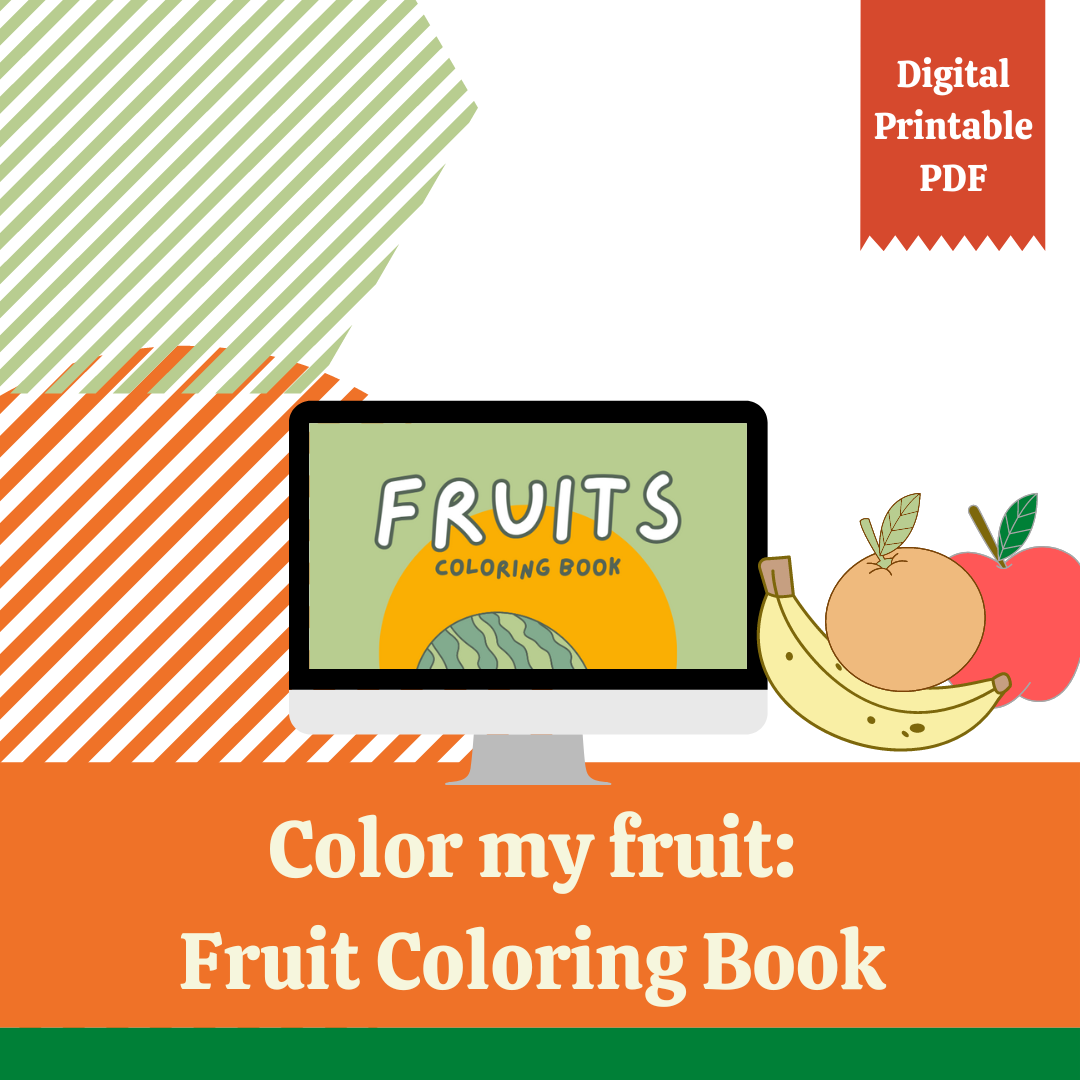 Color my Fruit: Coloring Book *FREE*