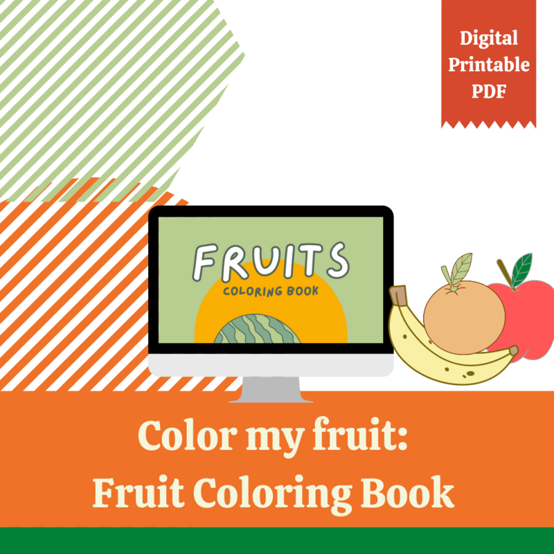 Color my Fruit: Coloring Book *FREE*
