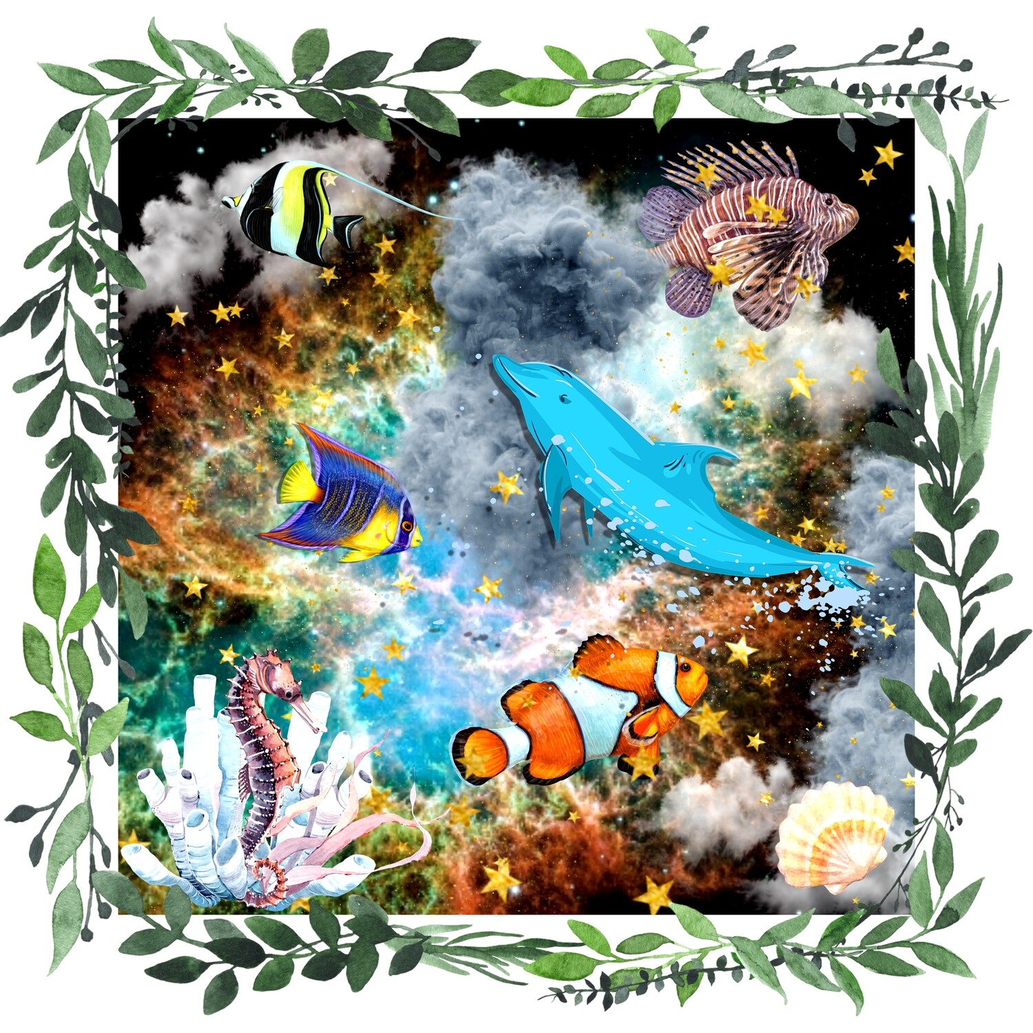 &quot;Fish in Space&quot; #2 (Unisex T-Shirt)