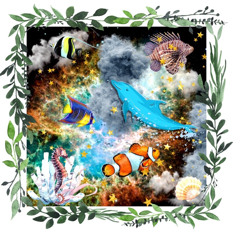 &quot;Fish in Space&quot; #2 (Unisex T-Shirt)