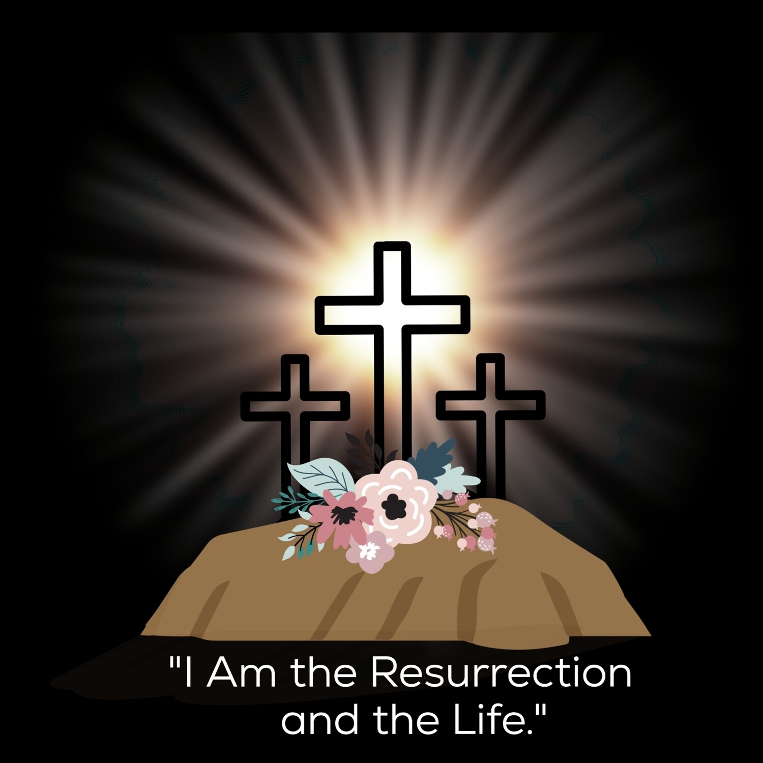 Three Crosses Resurrection  (Unisex T-Shirt)