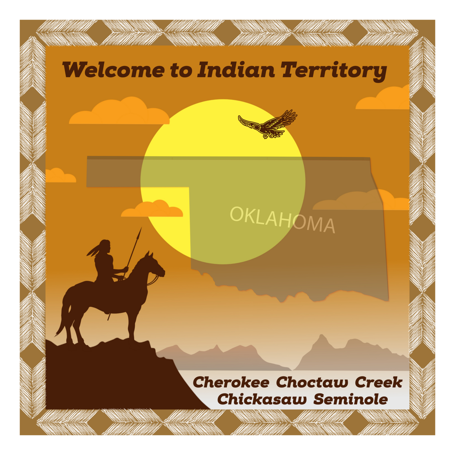 &quot;Welcome to Indian Territory&quot; Oklahoma  (Unisex T-Shirt)