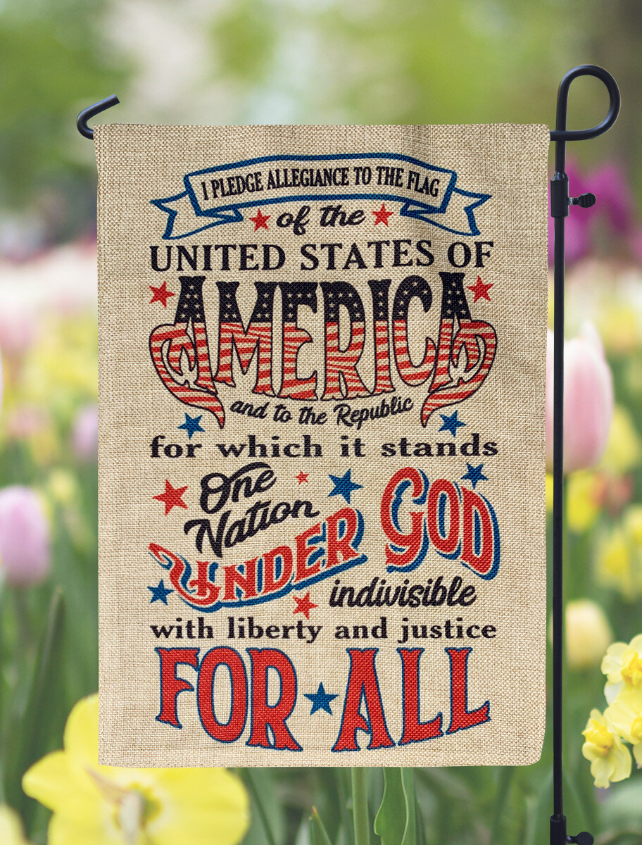 I Pledge Allegience Garden Flag