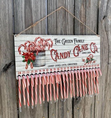 Candy Cane Co. Countdown Board