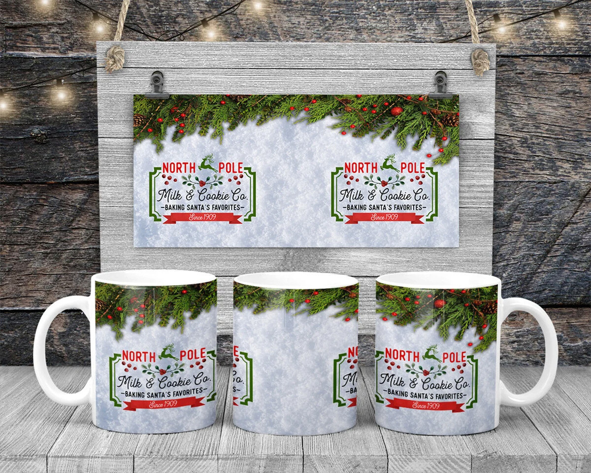 North Pole Milk and Cookie Company Mug