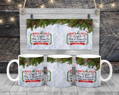 North Pole Milk and Cookie Company Mug