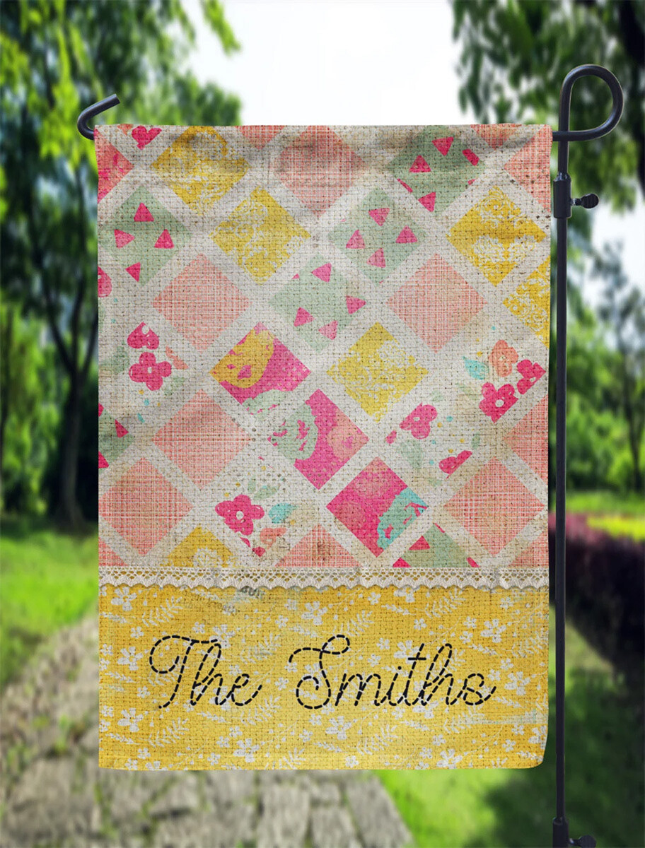 Boho Floral Garden Flag