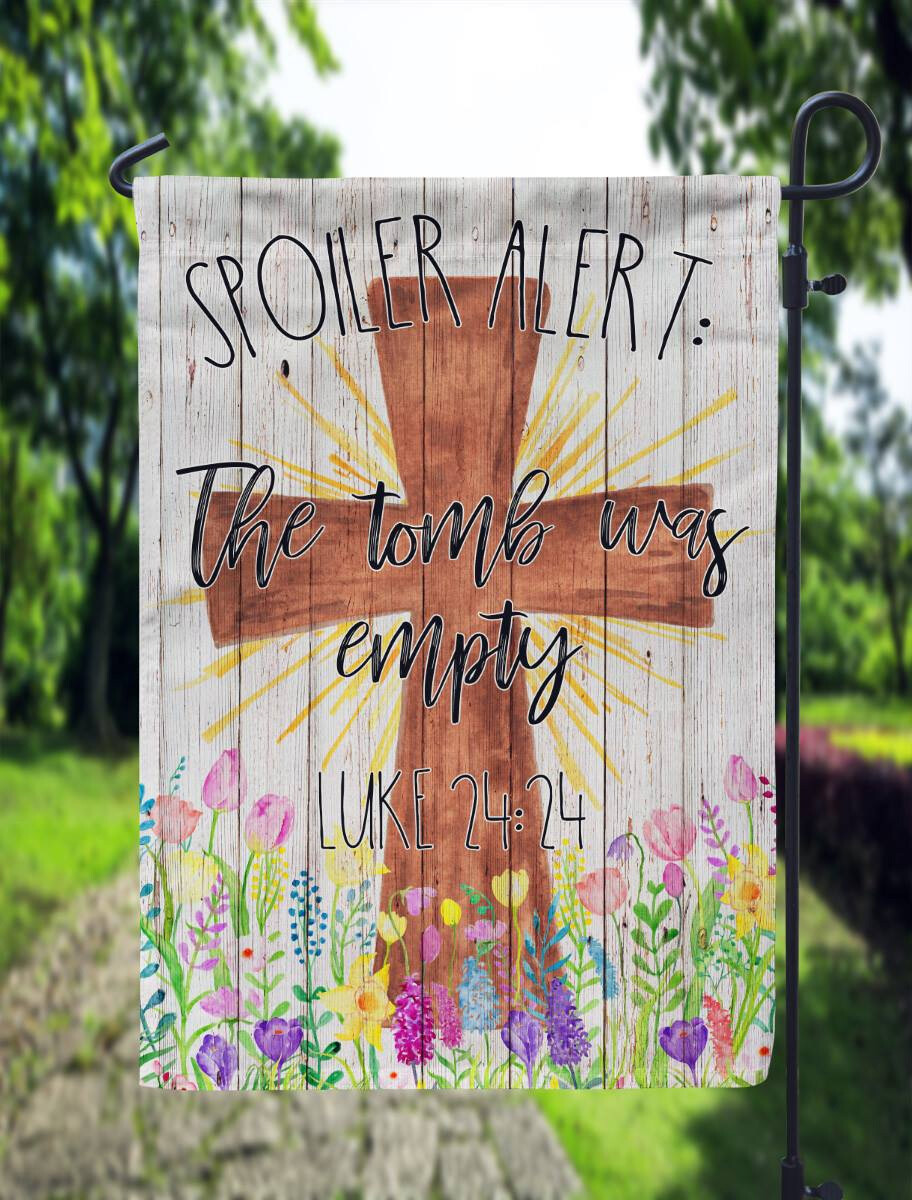 Easter Spoiler Alert Garden Flag