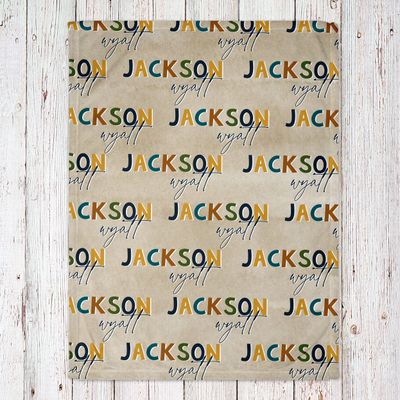 Multicolor Name Baby Blanket