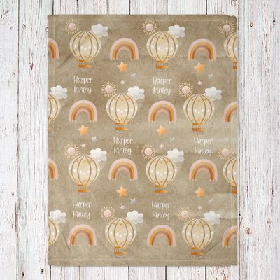 Hot Air Balloon Baby Blanket