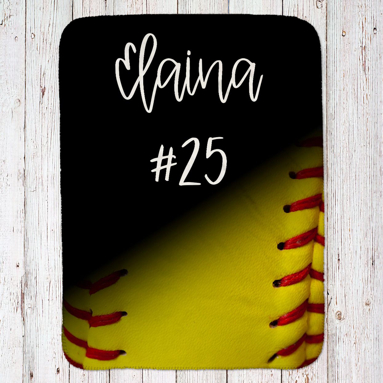Softball Throw Blanket