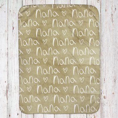 Handwriting Name Throw Blanket