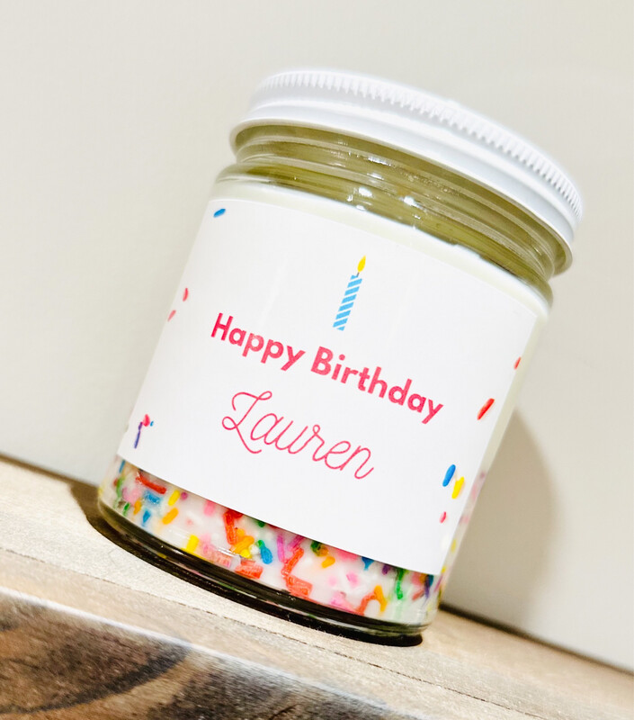 Happy Birthday Personalized Candle