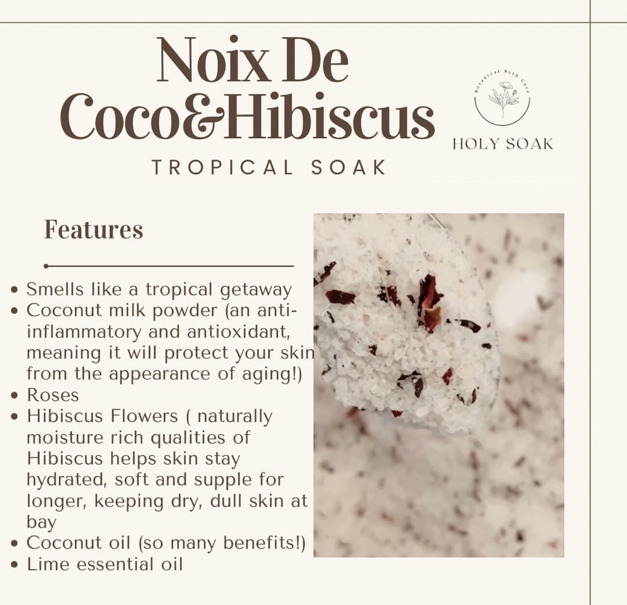 Noix De Coco & Hibiscus Soak