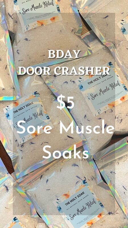 Sore Muscle Soak- Door Crasher- Fun Sized!