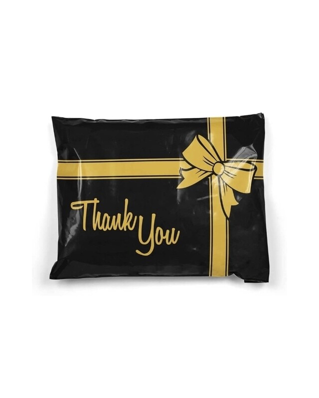 Poly-Mailer bag (Black &amp; Gold) (10×13)