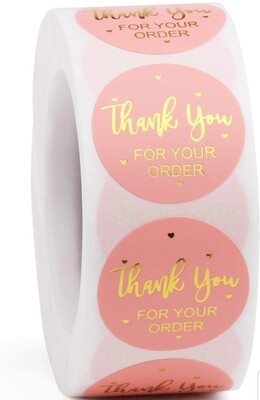 Thank you stickers (1&quot;)
