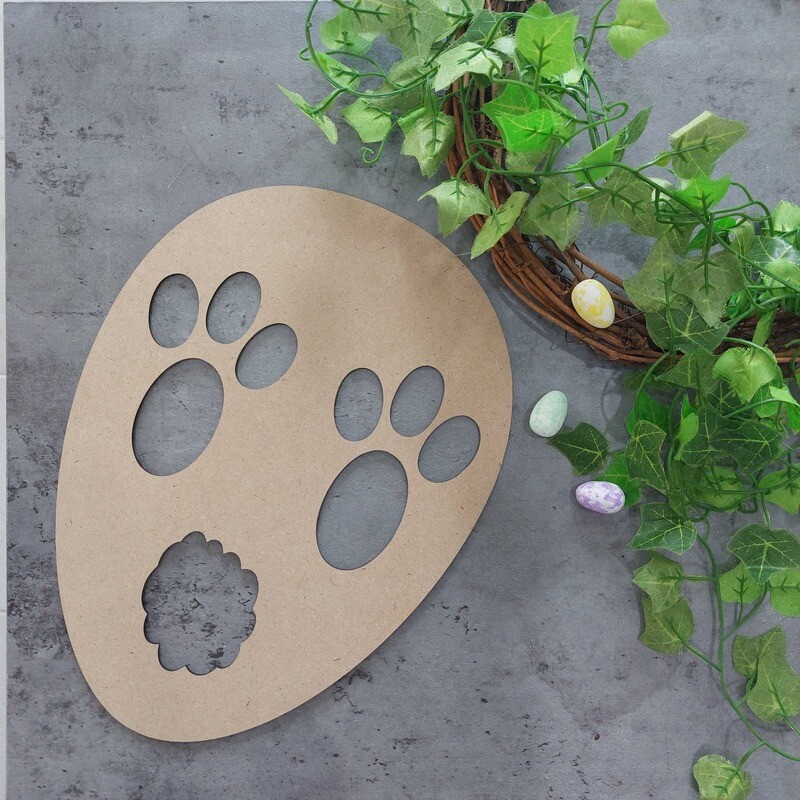 Bunny Footprint Stencil