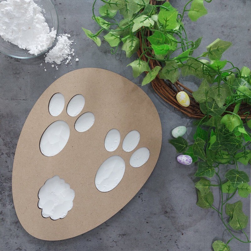 Bunny Footprint Stencil