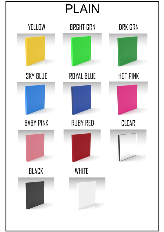 COLOUR OPTIONS