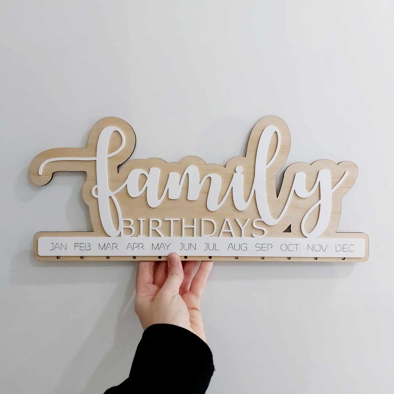 Family Birthday Calendar