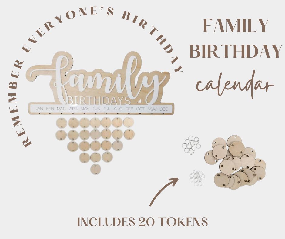 Family Birthday Calendar