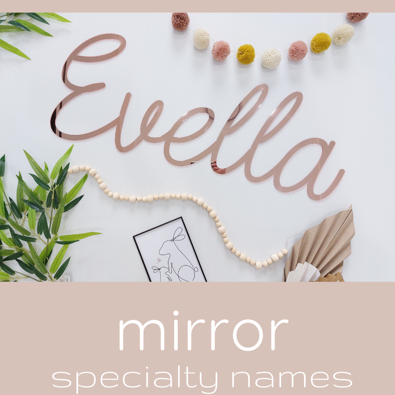 Mirrored Acrylic Names