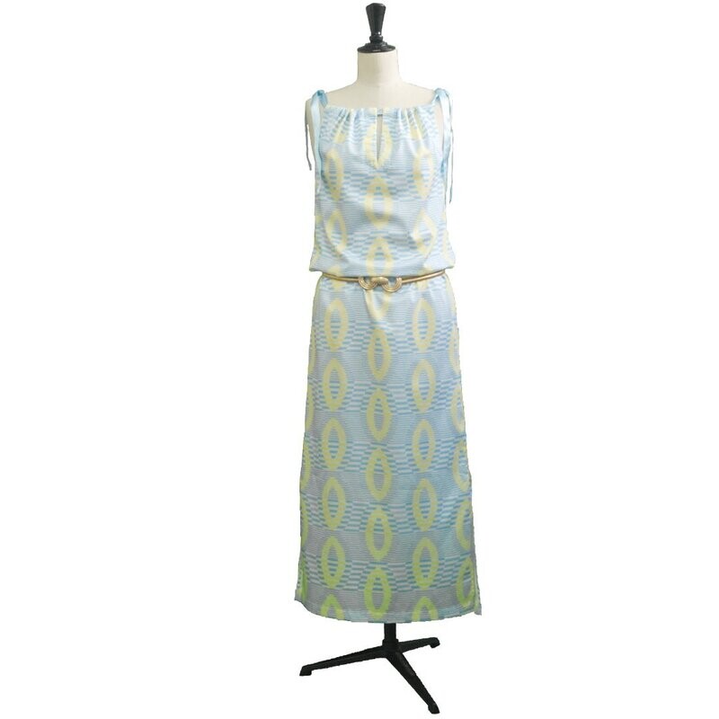 Das Kreis & Streifen Sommerkleid