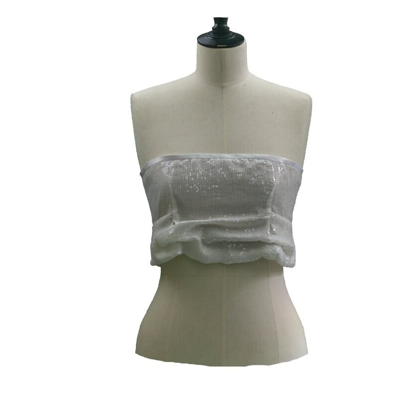 Das weiße Paillettentop