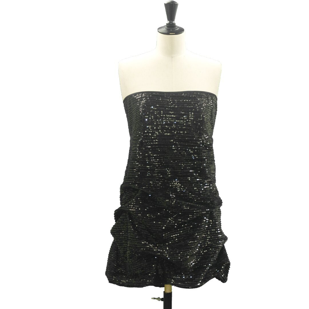 The black sequin dress