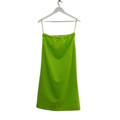 Kiwi-Green knit skirt