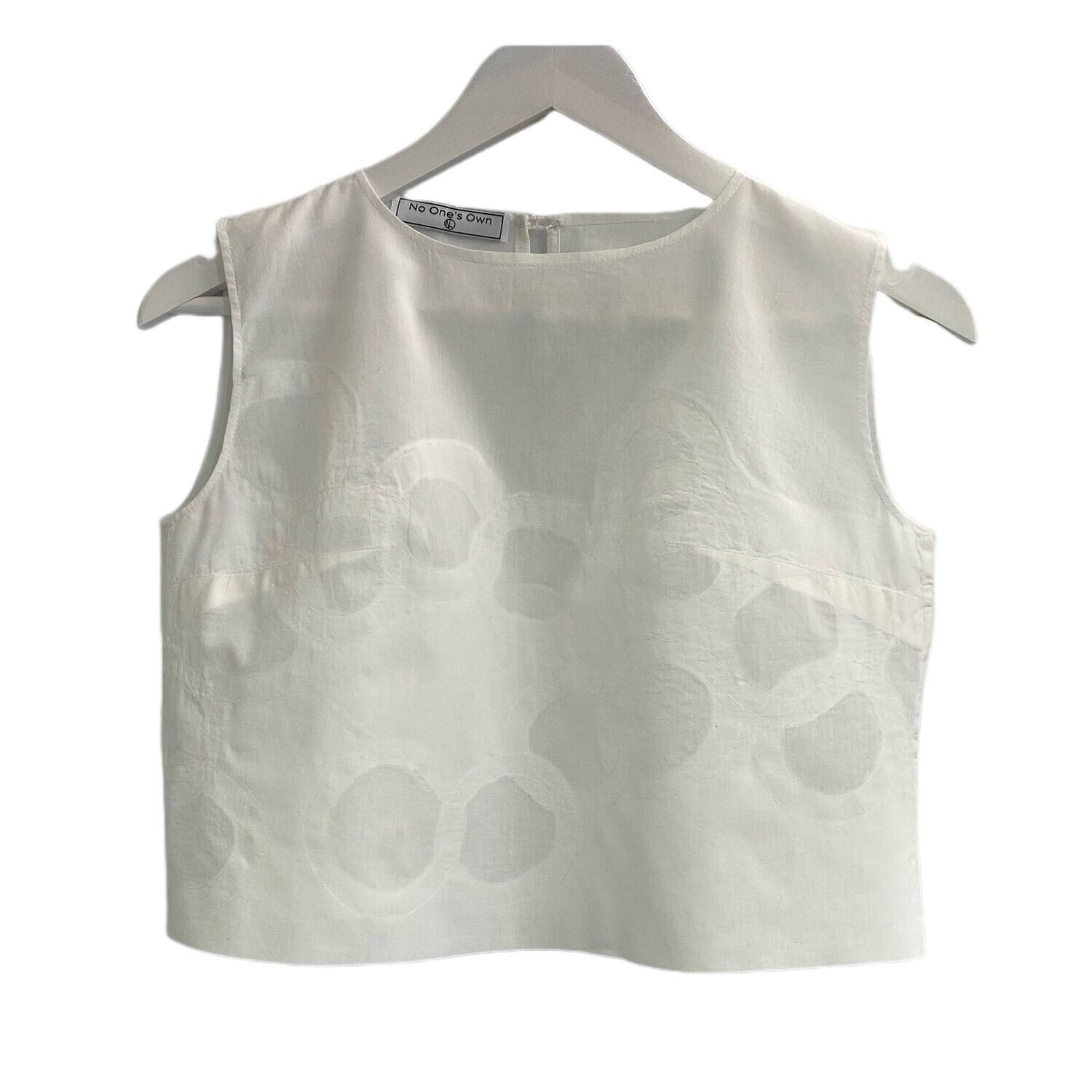 Schatten-Stickerei Bluse