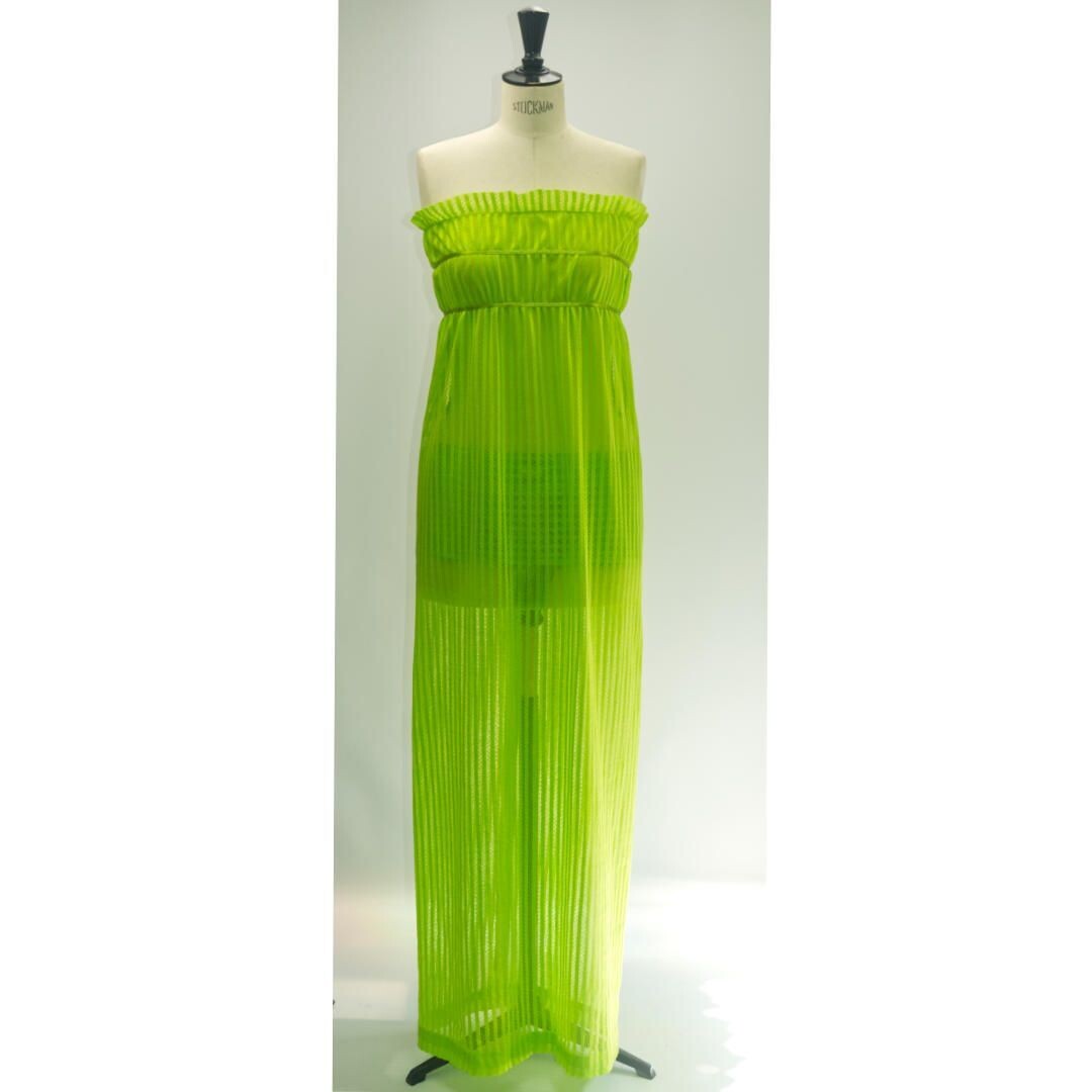Kiwi-grünes Empire Kleid