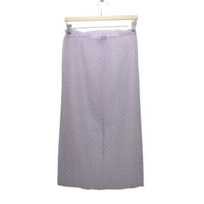 Lavender-Metallic Mesh Skirt