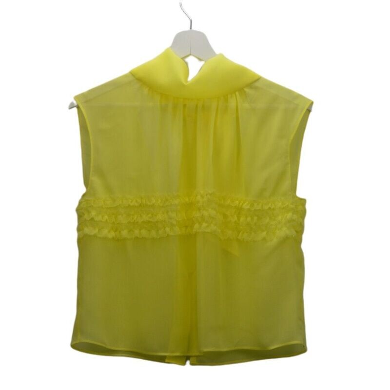 Gelbe Seiden Bluse