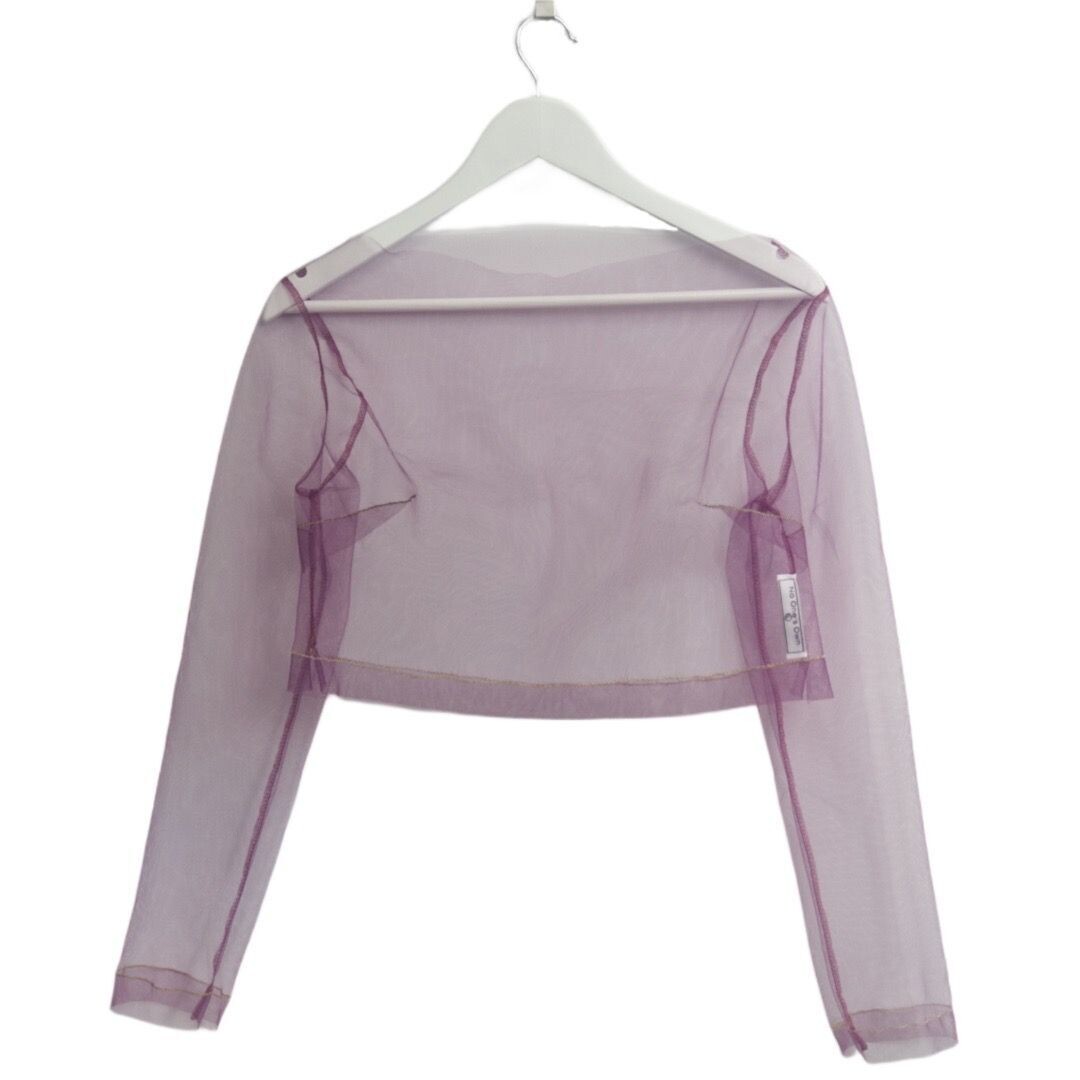 Aubergine farbiges Tüll Top
