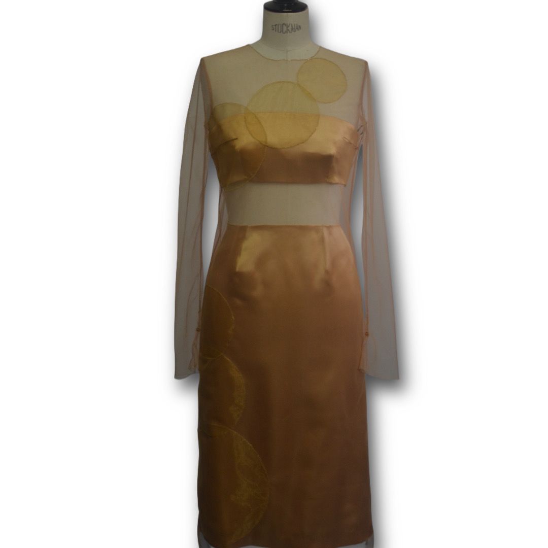 Tüllkleid mit goldenen Kreisen